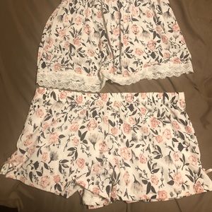 Silk two piece pajama set
